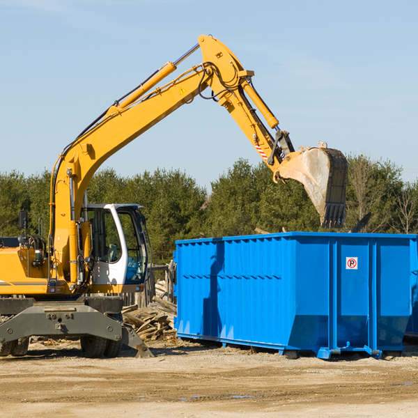 can i choose the location where the residential dumpster will be placed in Resaca Georgia